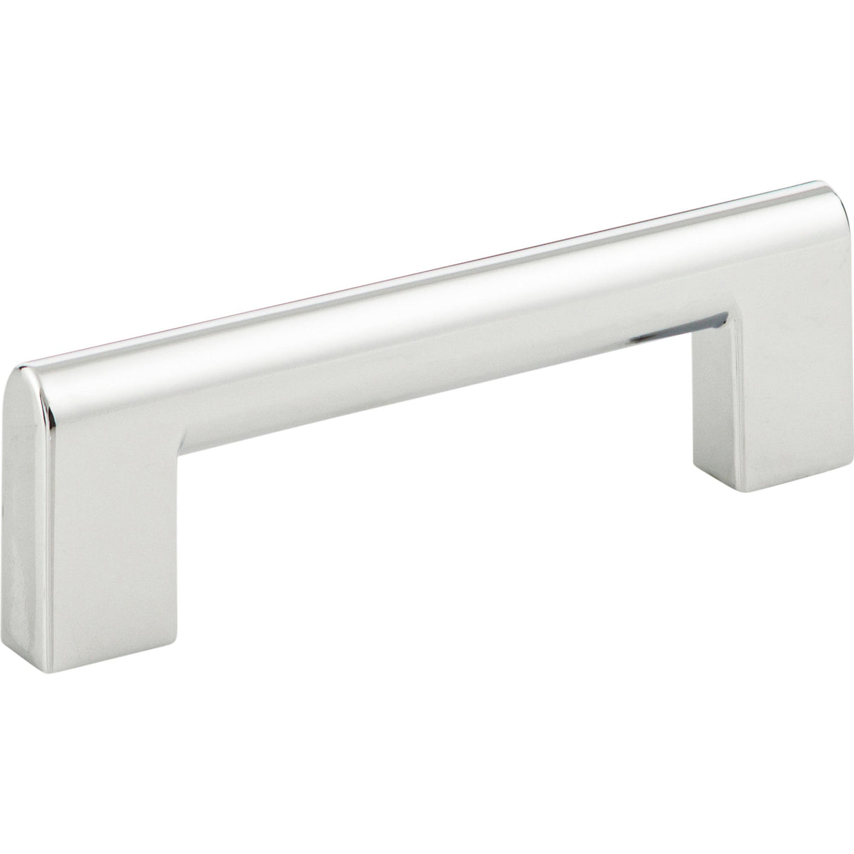 Atlas Homewares Round Rail Pull 3 3/4 Inch (c-c) Polished Chrome