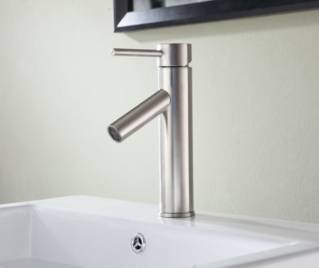 ANZZI L-AZ110BN Valle Single Hole Single Handle Bathroom Faucet in Brushed Nickel