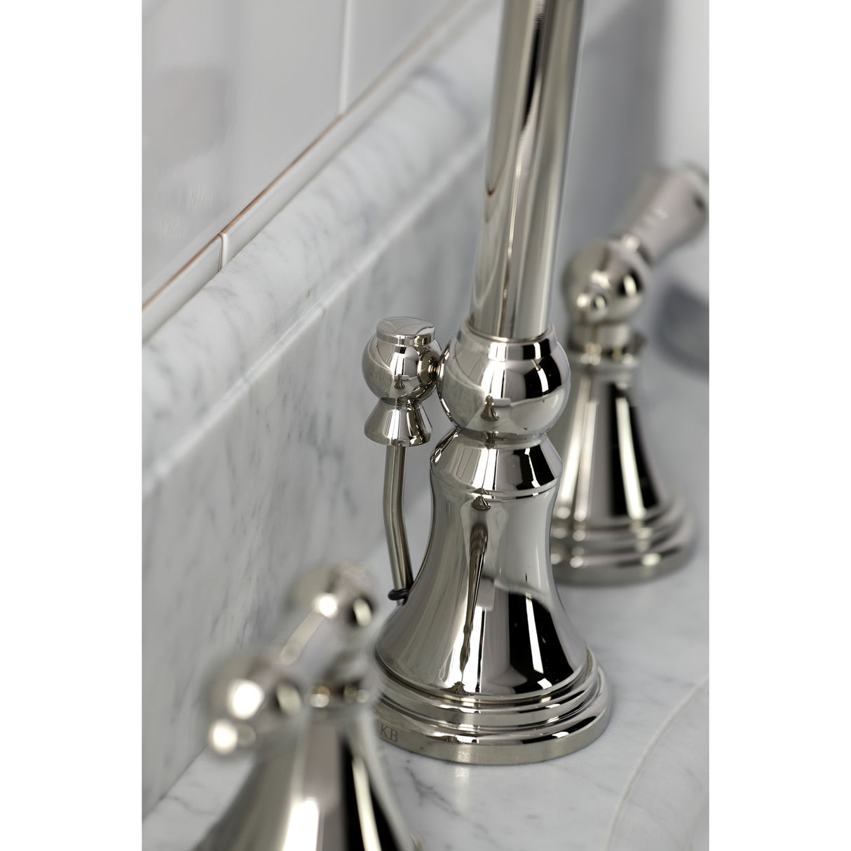 Kingston Brass KS2986AL Governor Widespread Bathroom Faucet, Polished Nickel