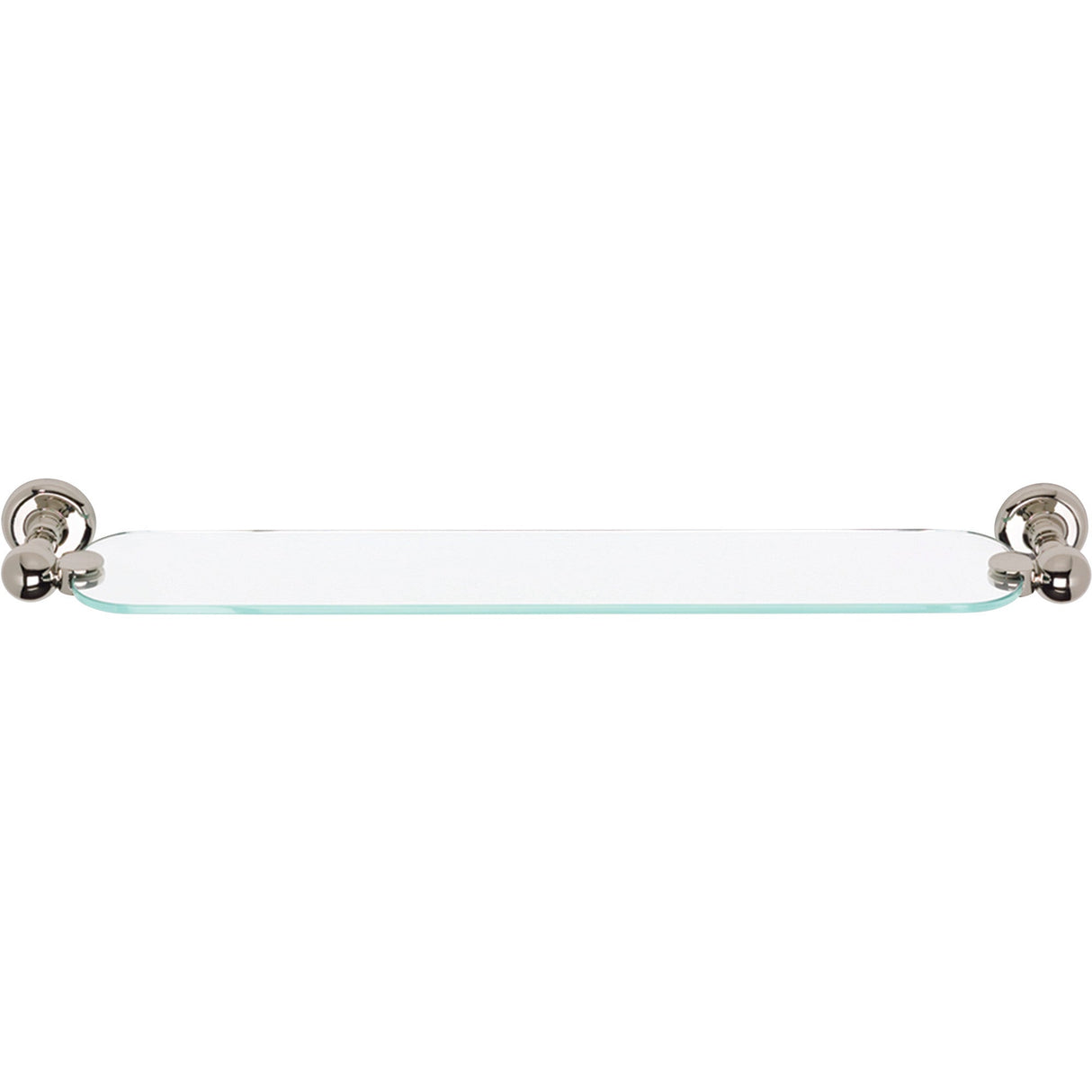 Atlas Homewares Emma Bath Glass Shelf 24 Inch Polished Nickel