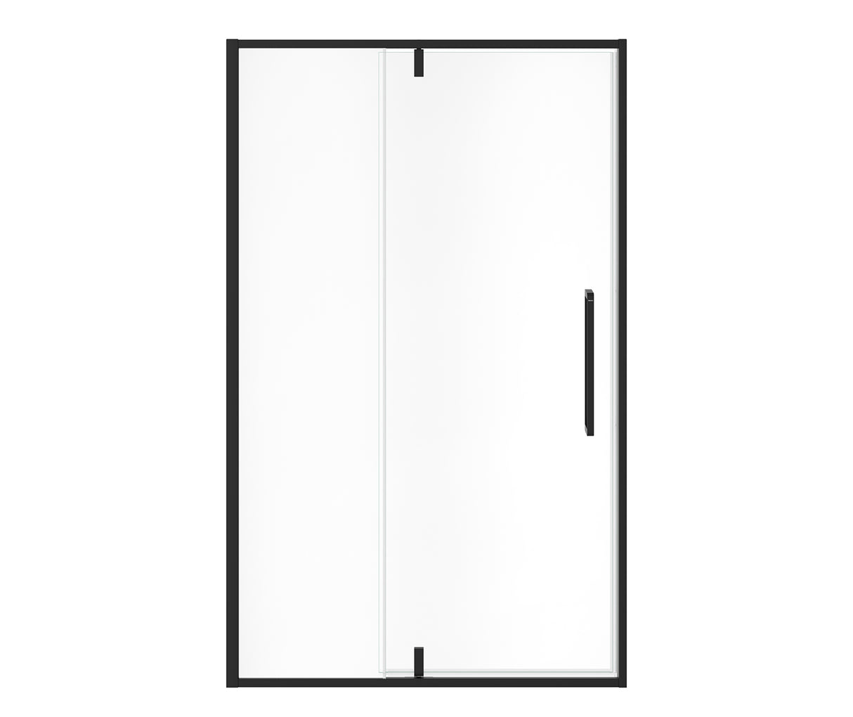MAAX 135325-900-340-000 Uptown 45-47 x 76 in. 8 mm Pivot Shower Door for Alcove Installation with Clear glass in Matte Black
