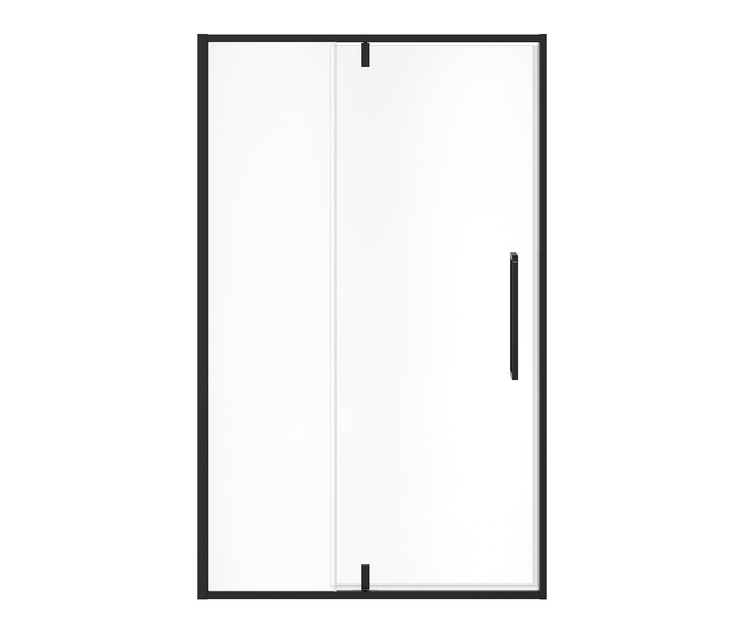 MAAX 135325-900-340-000 Uptown 45-47 x 76 in. 8 mm Pivot Shower Door for Alcove Installation with Clear glass in Matte Black
