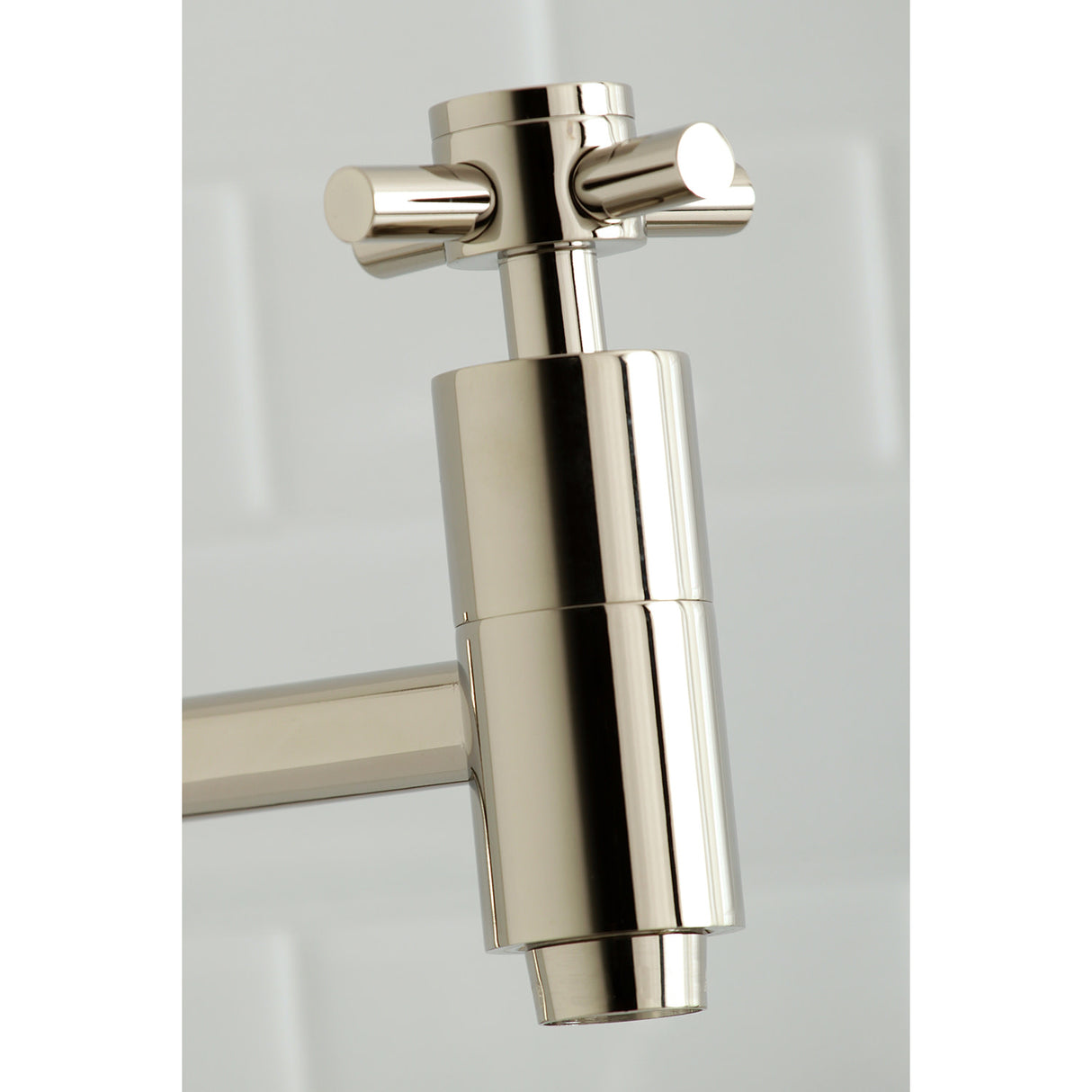 Kingston Brass KS8106DX Concord Wall Mount Pot Filler Kitchen Faucet, Polished Nickel