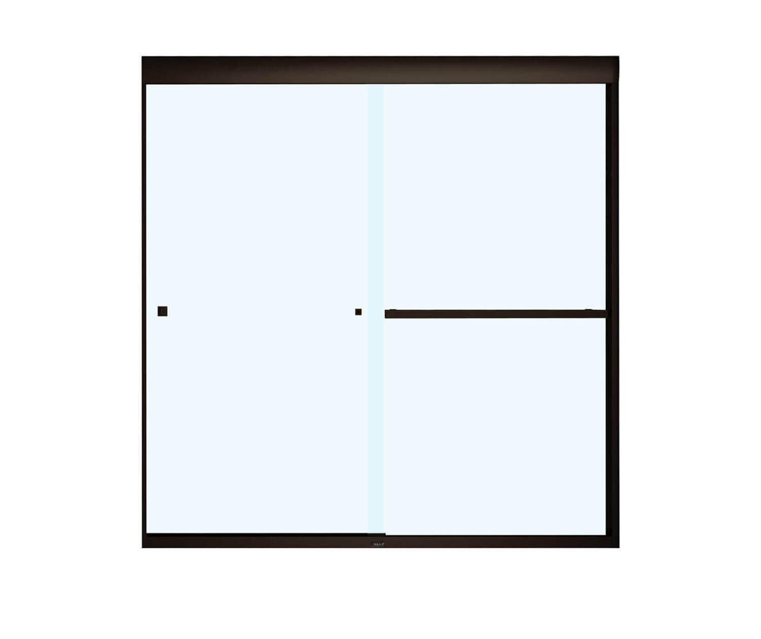 MAAX 135670-900-172-000 Aura SC 55-59 in. x 57 in. 8 mm Bypass Tub Door for Alcove Installation with Clear glass in Dark Bronze
