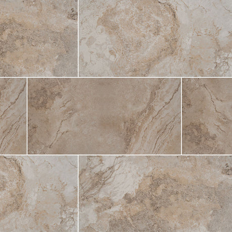 napa beige glazed ceramic floor and wall tile msi collection product shot multiple tiles top view #Size_12"x24"