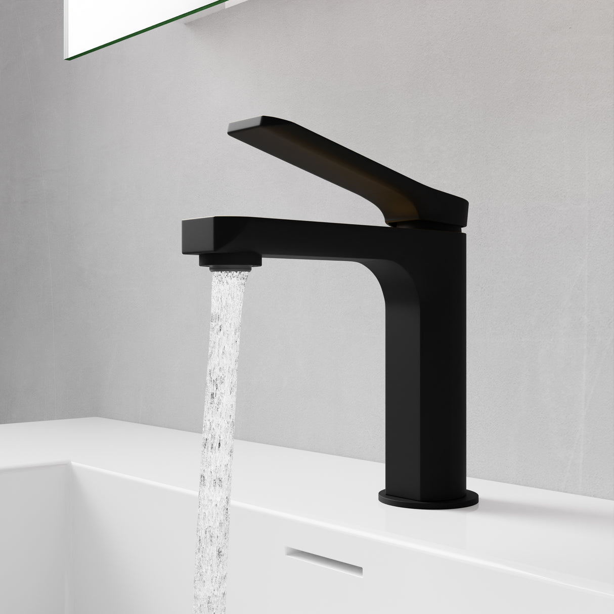 ANZZI L-AZ900MB-BG Single Handle Single Hole Bathroom Faucet With Pop-up Drain in Matte Black & Brushed Gold