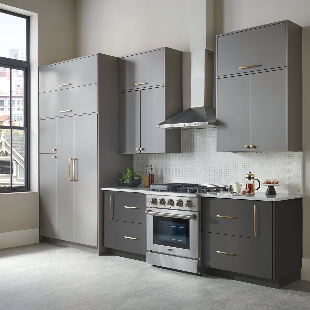 Atlas Homewares Lennox Appliance Pull 18 Inch Warm Brass