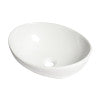 ALFI brand ABC913 White 16" Egg Shape Above Mount Ceramic Sink