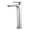 ALFI brand AB1778-BN Brushed Nickel Tall Single Hole Modern Bathroom Faucet