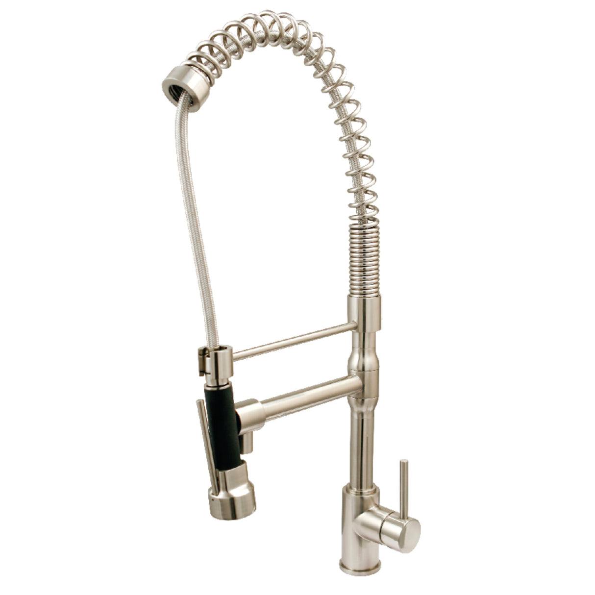 Kingston Brass KS8978DL Concord Single-Handle Pre-Rinse Kitchen Faucet, Brushed Nickel