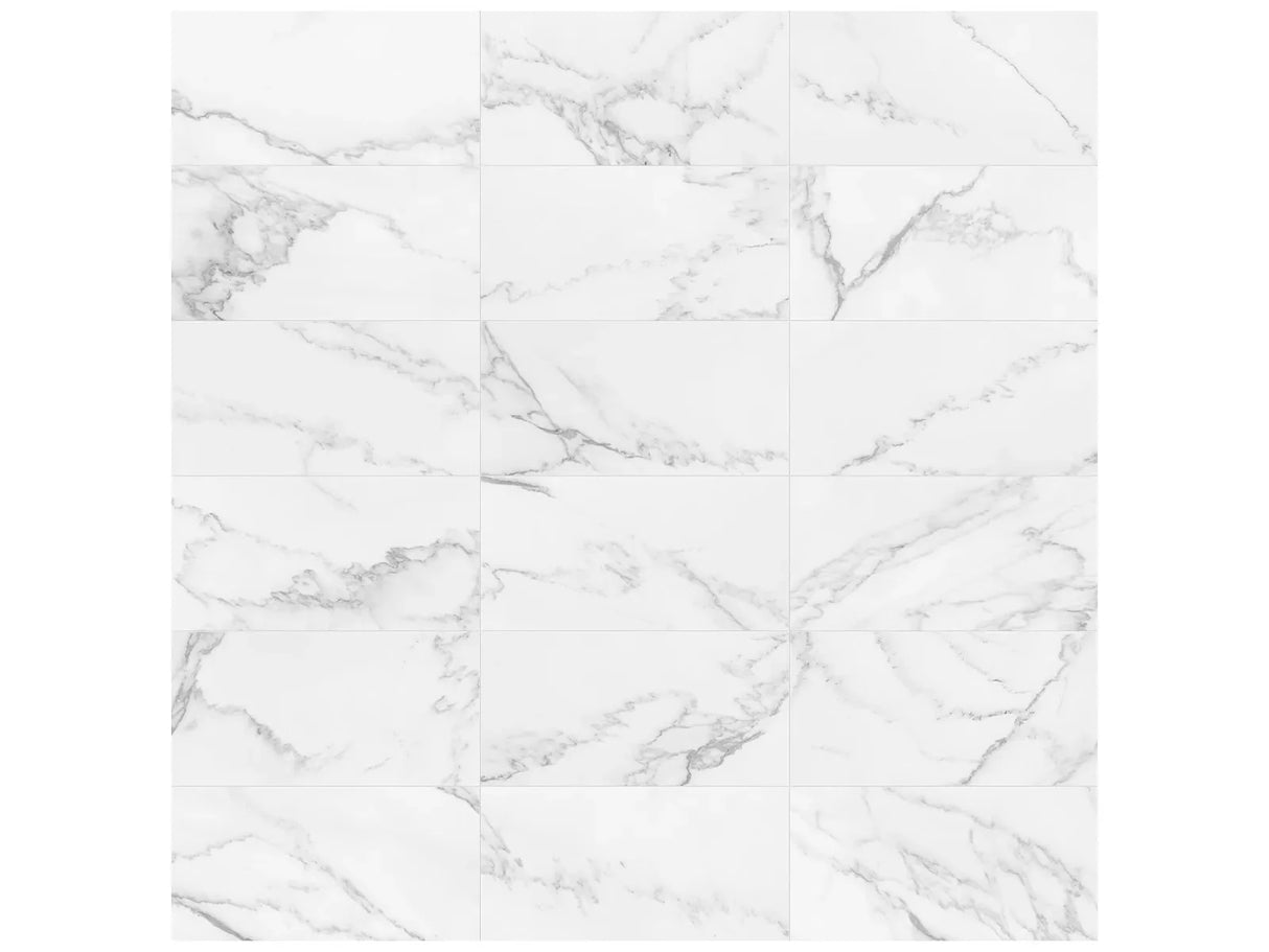 Anatolia 12X24 Lumino Bianco Matte Porcelain Tile 4500-1052-0 Bianco 12x24 Matte - premium natural stone mosaic tile from Anatolia Tile, available at PoshHaus showroom in Keene, NH