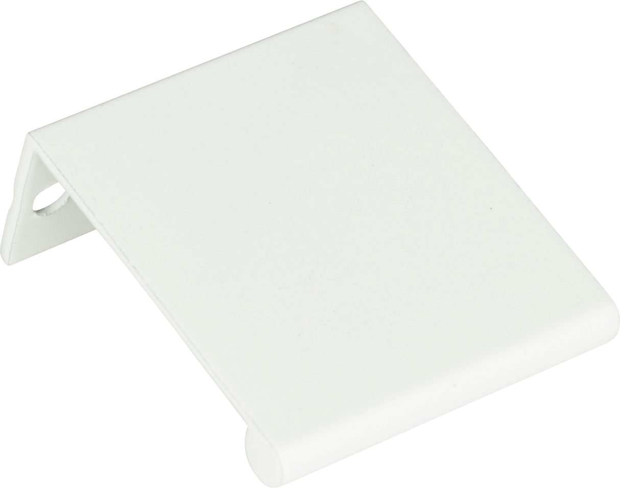 Atlas Homewares Tab Edge Pull 1 1/4 Inch (c-c) High White Gloss