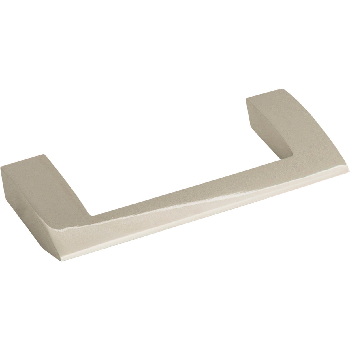 Atlas Homewares Angled Drop Pull 3 3/4 Inch (c-c) Polished Nickel