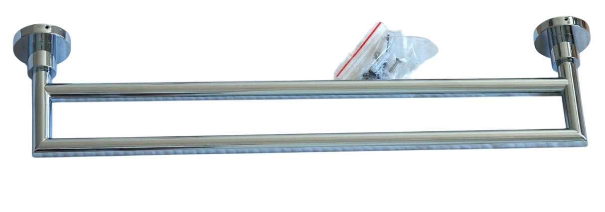 Blu Y1T9902 18 inch dual towel bar chrome