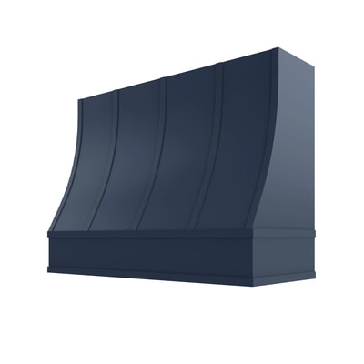 Brooklyn Midnight Sloped Hood with Strapping Flat Trim - 48" W x 36" H