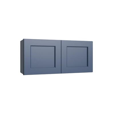 Brooklyn Midnight Double Door Wall Cabinet - 33" W x 24" H
