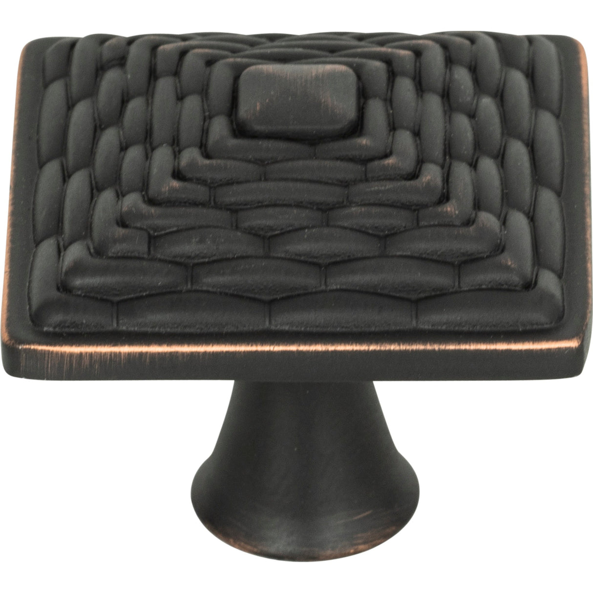 Atlas Homewares Mandalay Square Knob 1 1/4 Inch Venetian Bronze