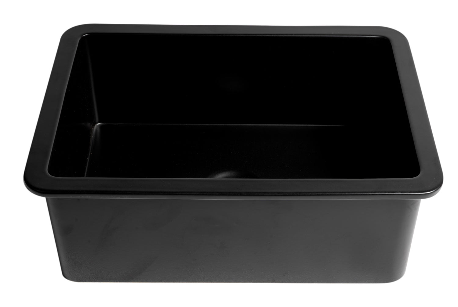 Black Matte 27" x 18" Fireclay Undermount / Drop In Firelcay Kitchen Sink