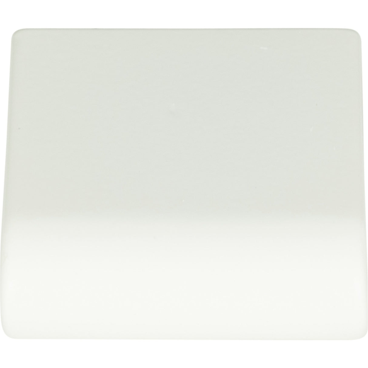 Atlas Homewares Round Rail Knob 1 1/8 Inch High White Gloss