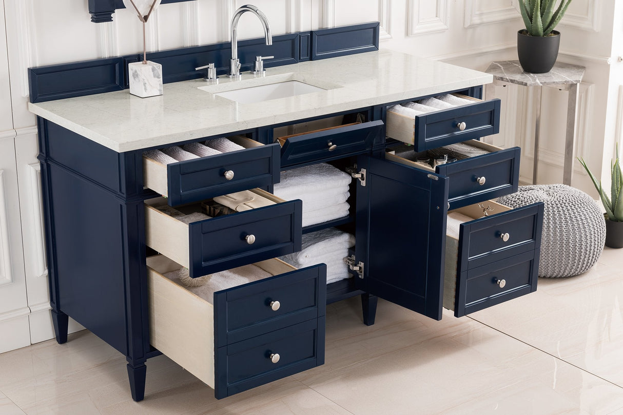 Brittany 60" Single Bathroom Vanity in Victory Blue