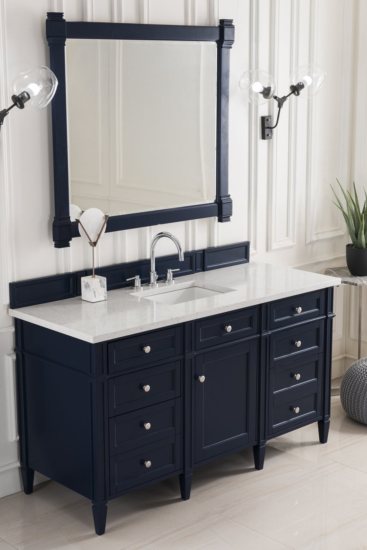 Brittany 60" Single Bathroom Vanity in Victory Blue