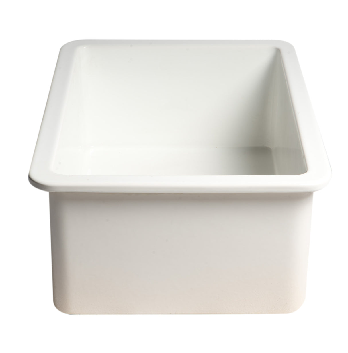 White 27" x 18" Fireclay Undermount / Drop In Firelcay Kitchen Sink