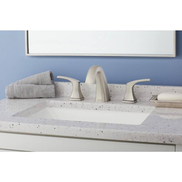 Gerber D304118BN Brushed Nickel Vaughn Two Handle Widespread Faucet