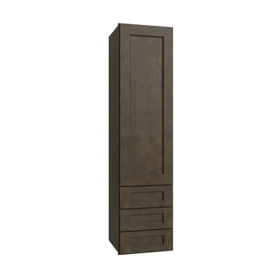 Brooklyn Slate Wall Twr w/ 3 Drws - 15" W x 48" H x 14.5" D