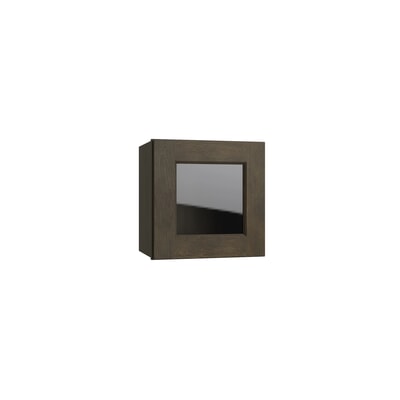 Brooklyn Slate 15" Wall Stacking Cabinets with Glass