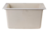 ALFI brand AB1720UM-B Biscuit 17" Undermount Rectangular Granite Composite Kitchen Prep Sink
