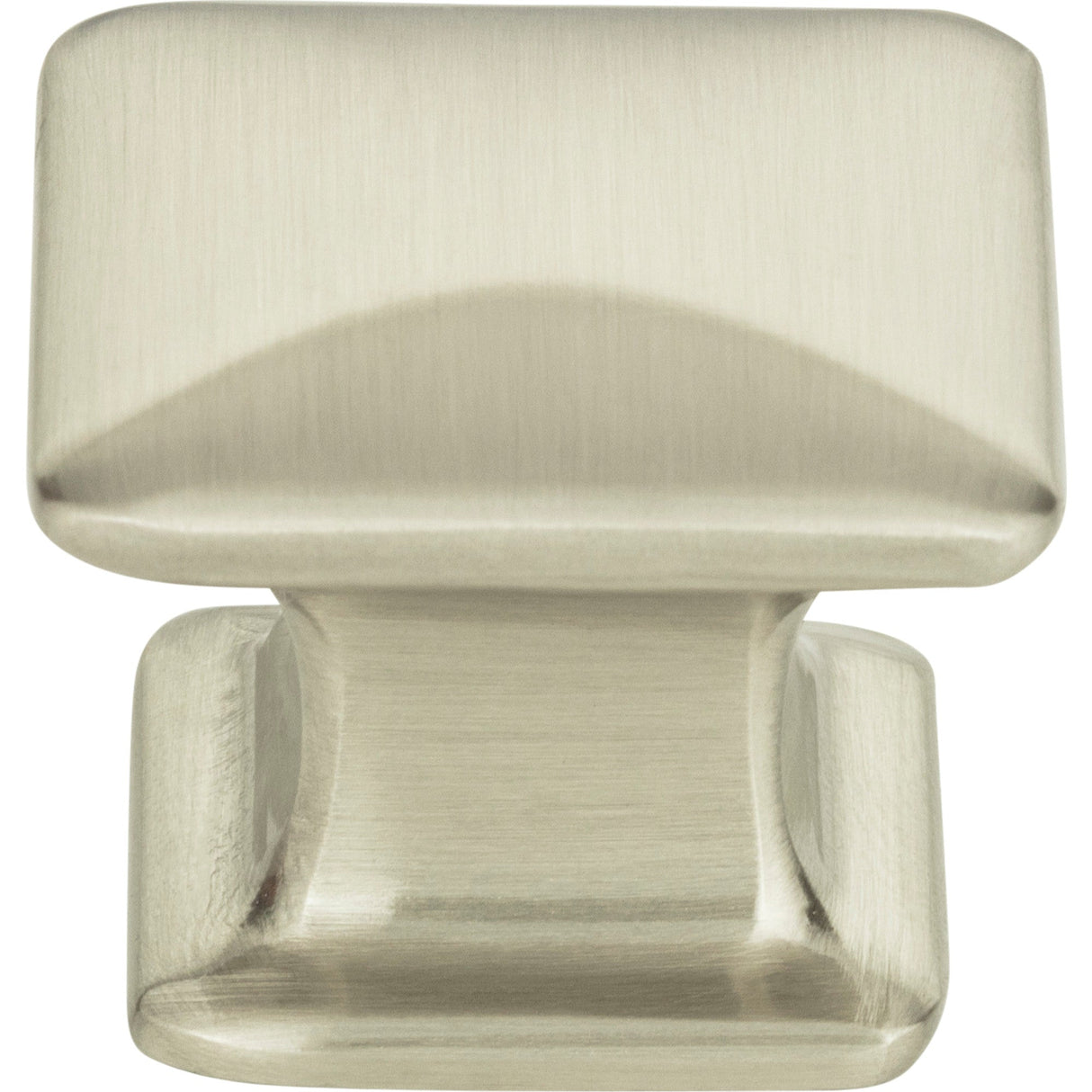 Atlas Homewares Alcott Square Knob 1 1/4 Inch Brushed Nickel