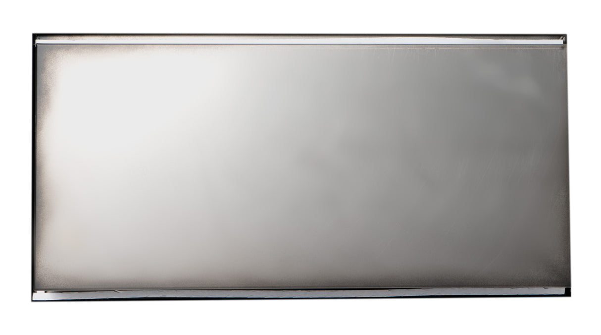 ALFI brand 24 x 12 Black Matte Stainless Steel Horizontal Single Shelf Bath Shower Niche