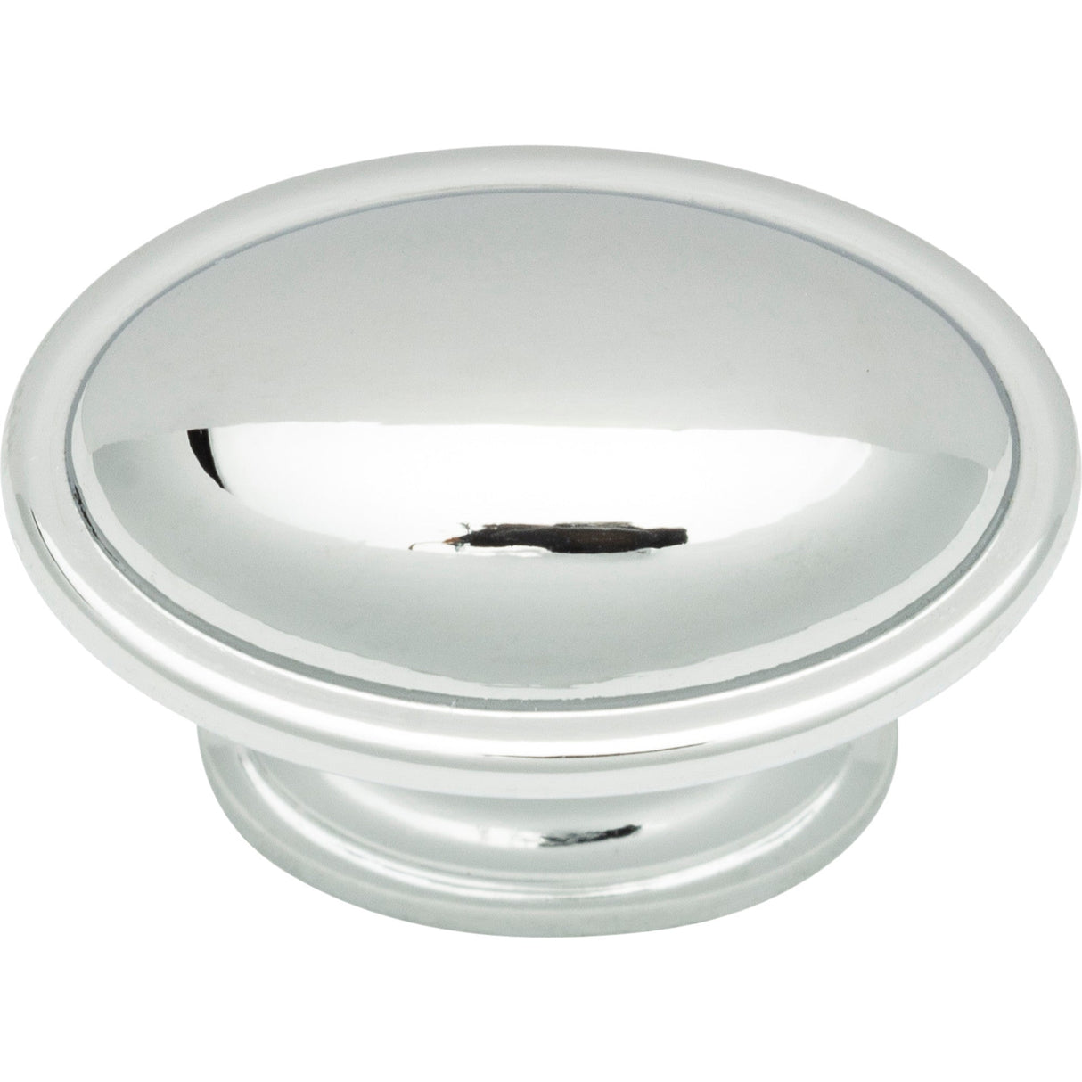 Atlas Homewares Austen Oval Knob 1 5/16 Inch Polished Chrome