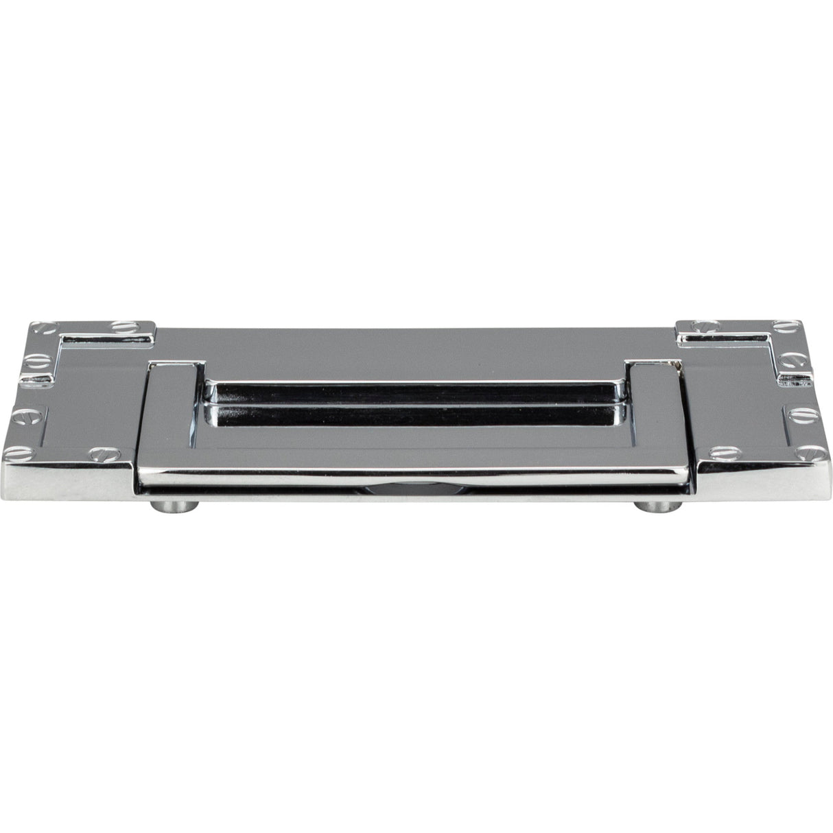 Atlas Homewares Campaign L-Bracket Drop Pull 3 Inch (c-c) Polished Chrome