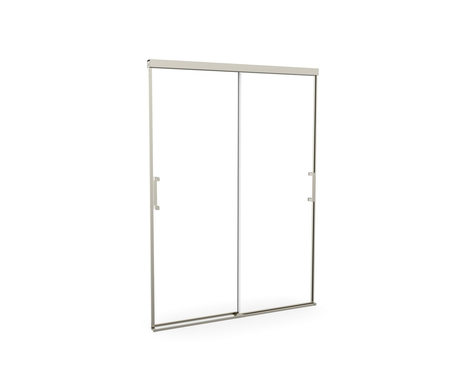 MAAX 138521-900-305-000 Incognito 74 51-54 x 74 in. 8mm Bypass Shower Door for Alcove Installation with Clear glass in Brushed Nickel