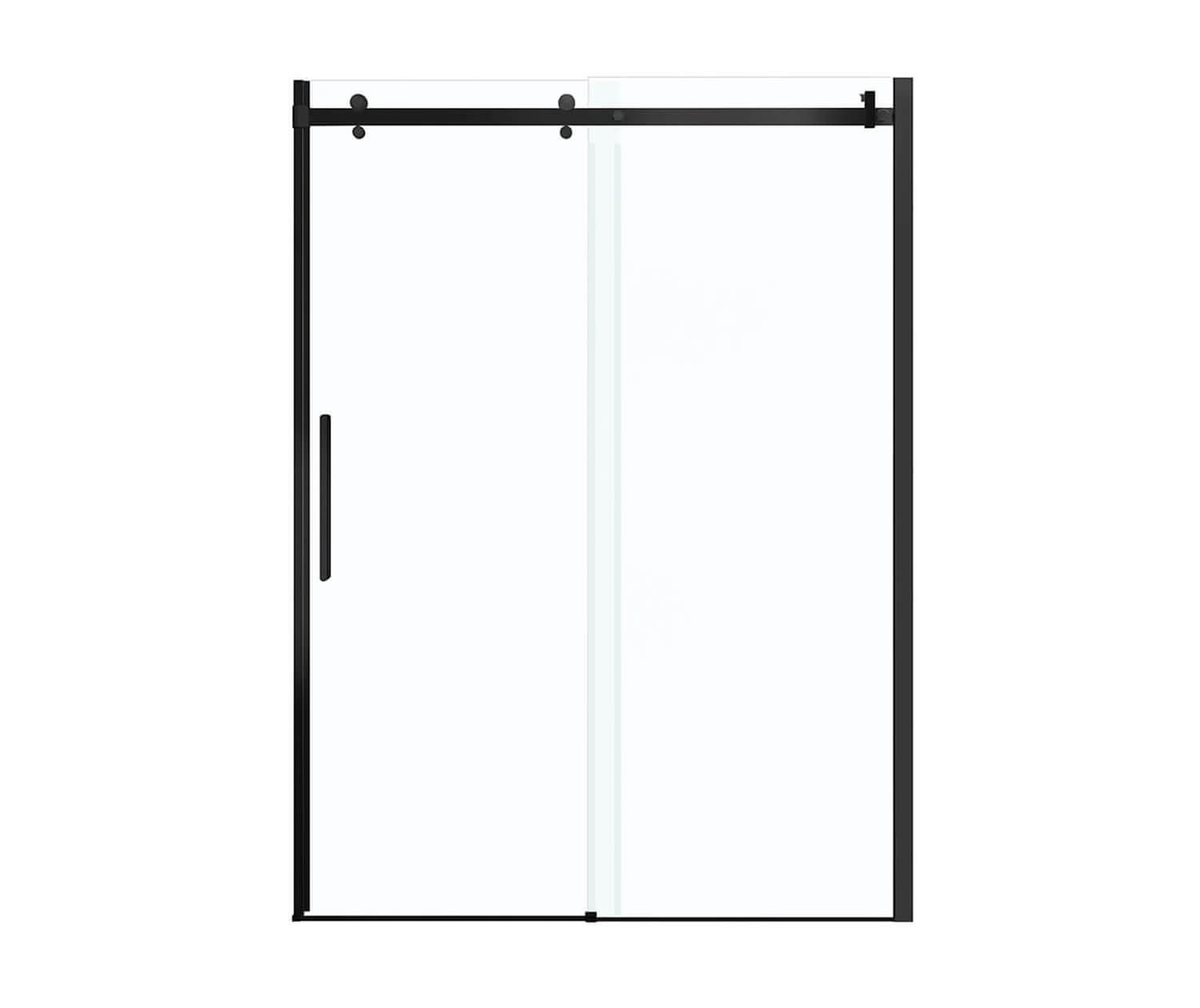 MAAX 138997-900-340-000 Halo 56 ½-59 x 78 ¾ in. 8mm Sliding Shower Door for Alcove Installation with Clear glass in Matte Black
