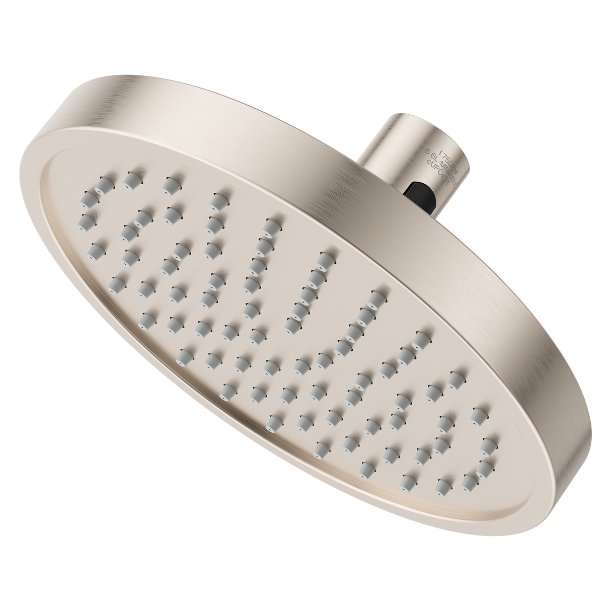 Contempra Round Quick Connect Raincan Showerhead in Brushed Nickel- Job Pack (12)