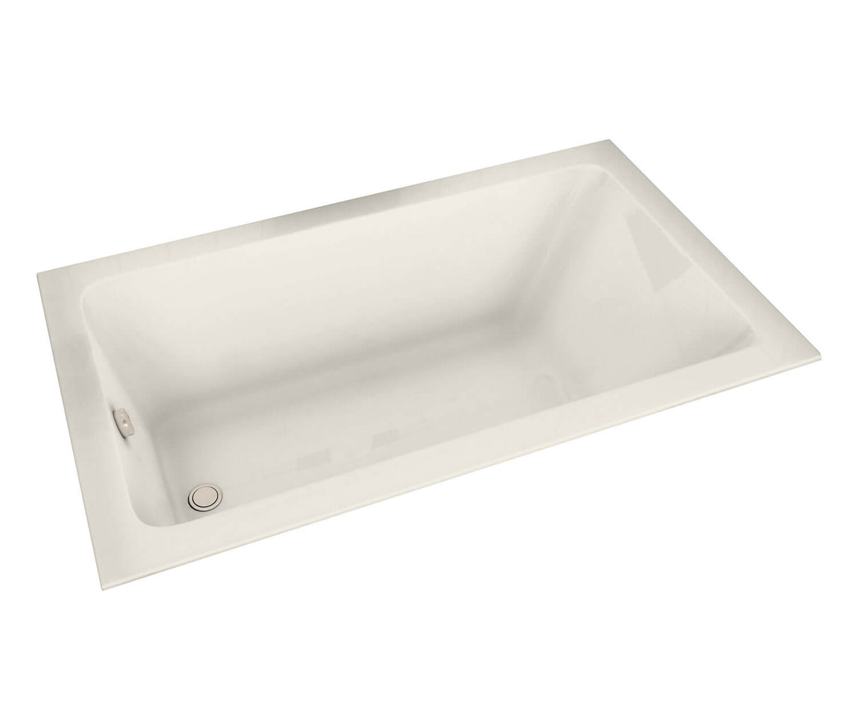 MAAX 101461-000-007 Pose 7242 Acrylic Drop-in End Drain Bathtub in Biscuit