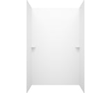 Swanstone SSIT-60-3 34 x 60 x 60 Swanstone Smooth Glue up Tub Wall Kit in White SI00603.010