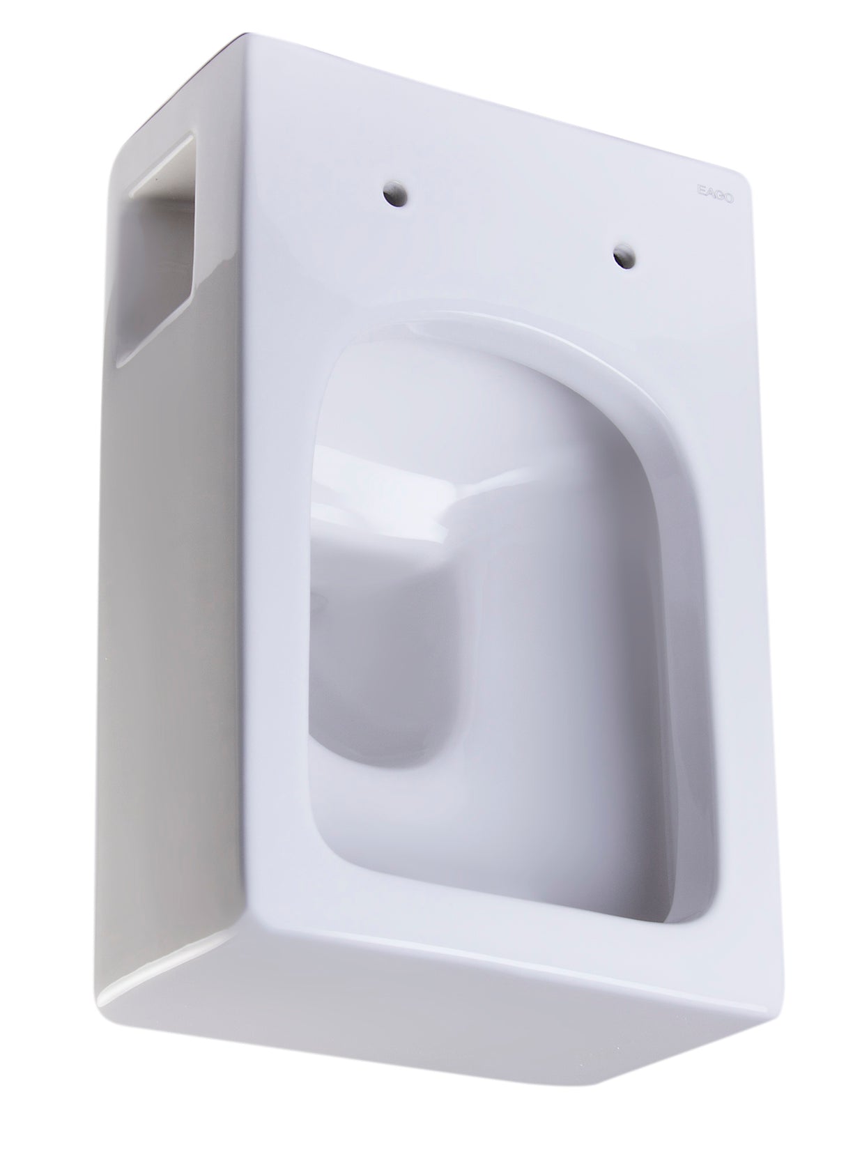 EAGO WD333 Square Modern Wall Mount Dual Flush Toilet Bowl