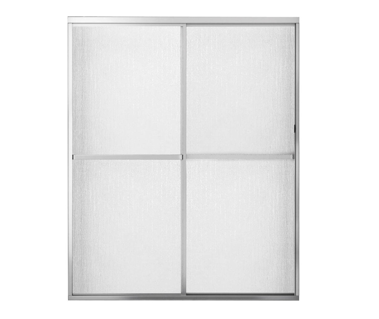 MAAX 105412-970-084-000 Polar 54-59 ½ x 68 in. Bypass Shower Door for Alcove Installation with Raindrop glass in Chrome