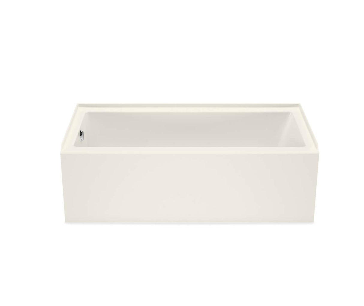 MAAX 106395-000-007-102 Bosca 6030 IFS AFR Acrylic Alcove Right-Hand Drain Bathtub in Biscuit