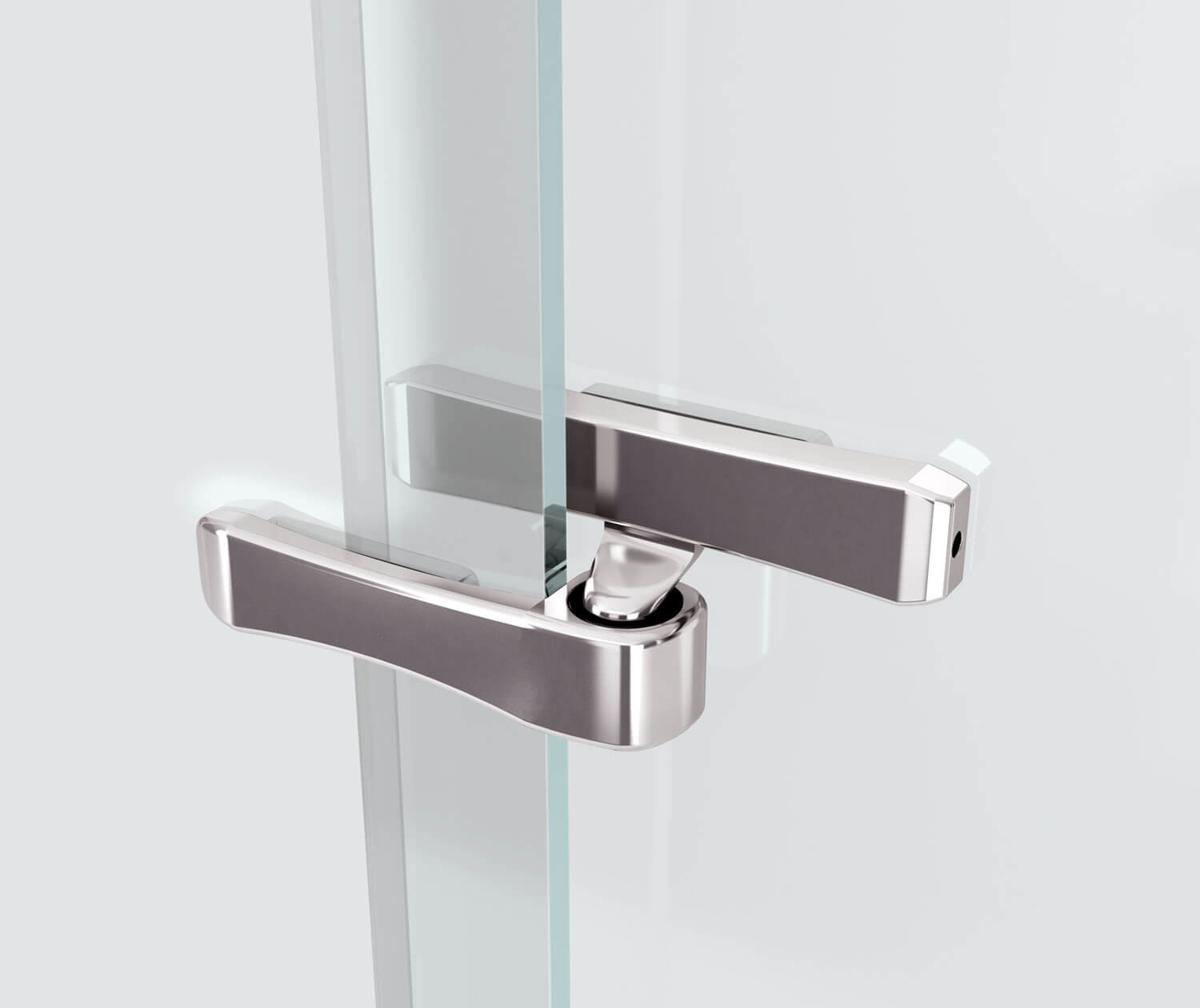 MAAX 136672-900-084-000 Reveal 71 56-59 x 71 ½ in. 8mm Pivot Shower Door for Alcove Installation with Clear glass in Chrome