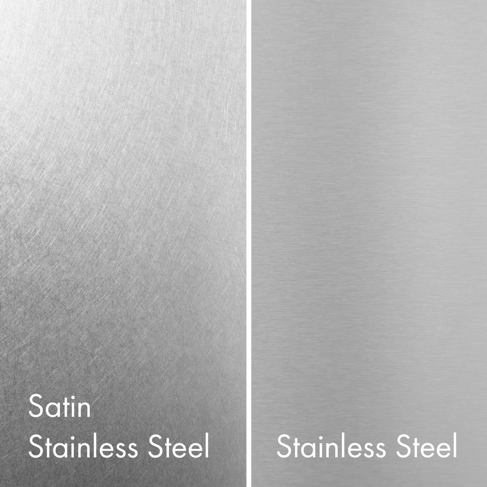 ZLINE 36 in. Kitchen Package with DuraSnow® Stainless Steel Dual Fuel Range with Red Matte Door and Convertible Vent Range Hood (2KP-RARMRH36)