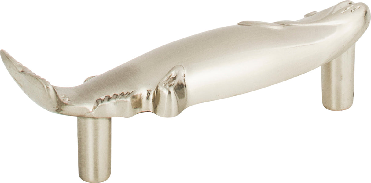 Atlas Homewares Fish Pull 3 Inch (c-c) Brushed Nickel
