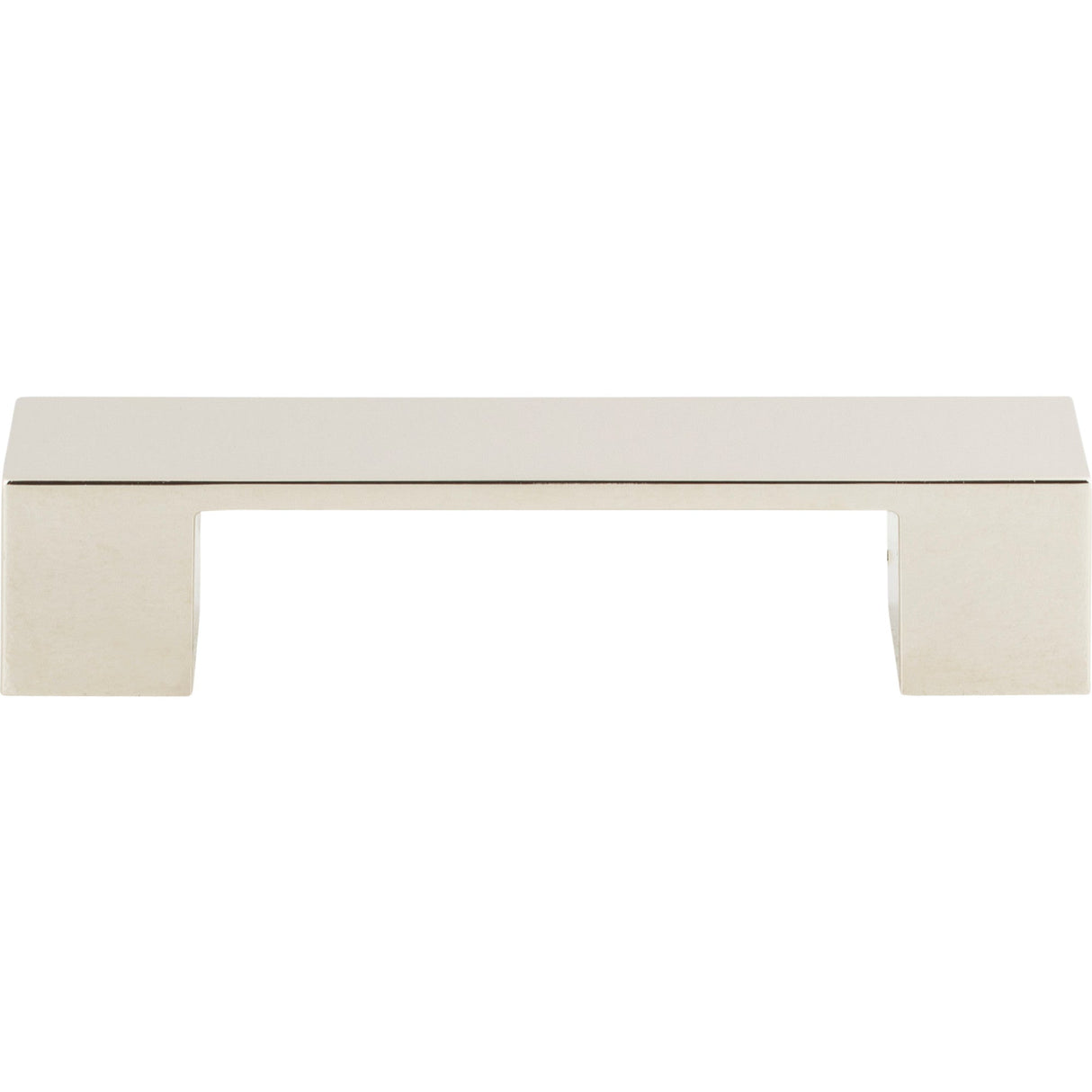Atlas Homewares Wide Square Pull 3 3/4 Inch (c-c) Polished Nickel