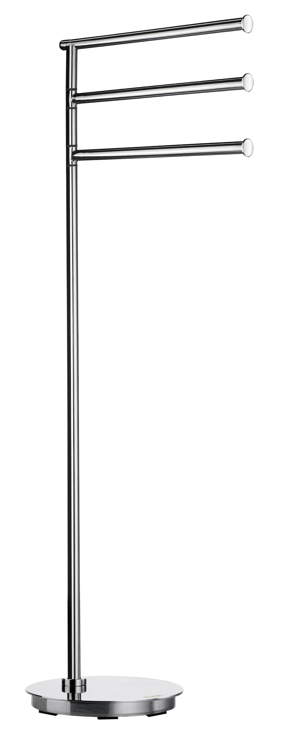Smedbo Outline Lite Triple Swing Arm Towel Rail in Stainless Steel Polished