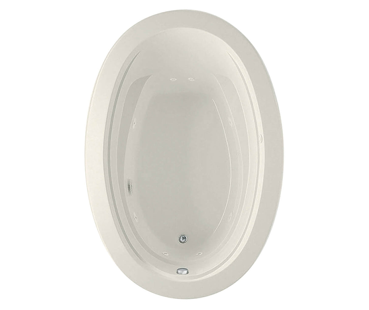 MAAX 106459-000-007 Arno 6040 Acrylic Drop-in End Drain Bathtub in Biscuit