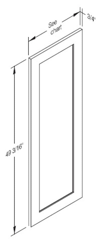 Cab-Tec Shaker White Kitchen Cabinet - SW-WP18XXBDD
