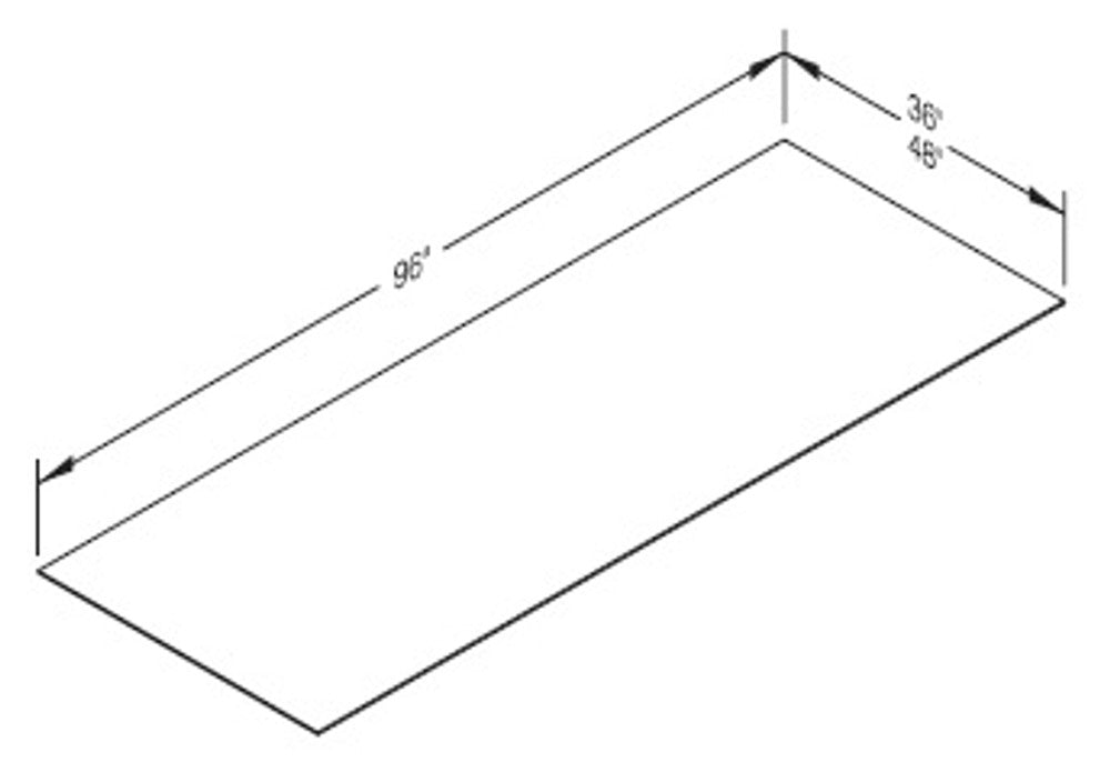 Cab-Tec Shaker White Kitchen Cabinet - SW-BP96481/2
